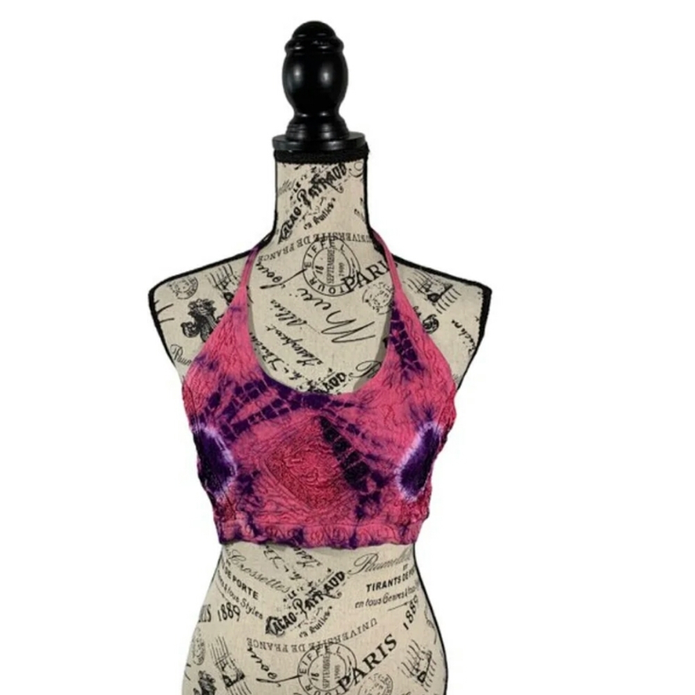 Shoreline women OSFA tie dye halter top
